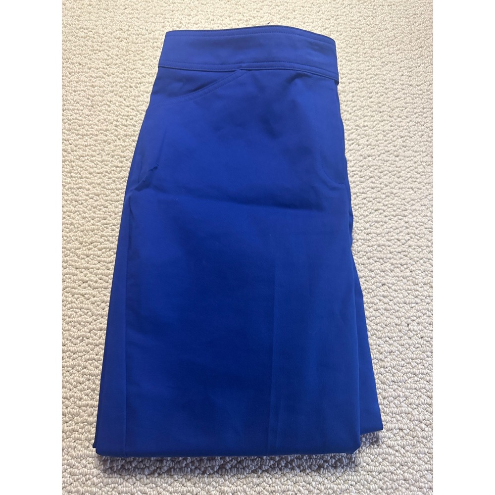 Talbots Royal Blue Curvy Fit Dress Pants Size 14 Straight Leg Business Casual